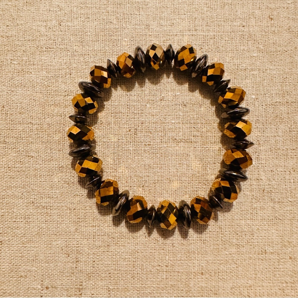BP | Bracelet | Gold & Bronze Stretch